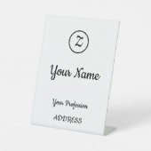 Uitnodiging Reclamebord Met Voetstuk (Voorkant)