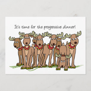 Uitnodiging rendierprogressief diner