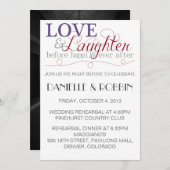 Uitnodiging repetitie 'Liefde & Lach' (Voorkant / Achterkant)