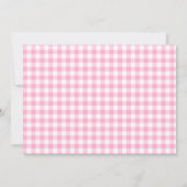 Uitnodiging Retro 40e verjaardag pop art hot pink (Achterkant)