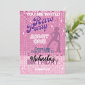 UITNODIGING RETRO PARTY (Staand voorkant)