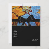 Uitnodiging  Retro Victoriaans William Morris (Achterkant)