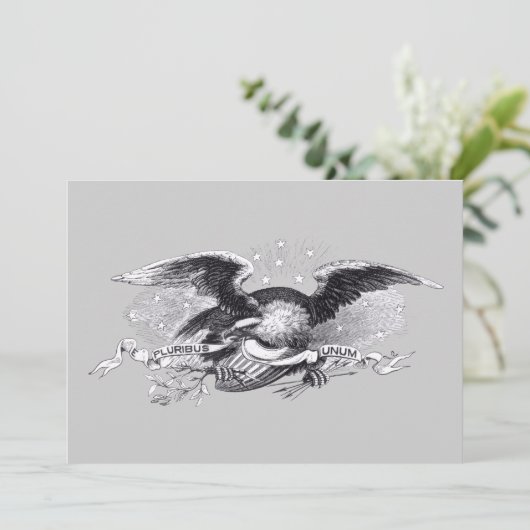 Uitnodiging revolutionair uit de Eagle (Staand voorkant)