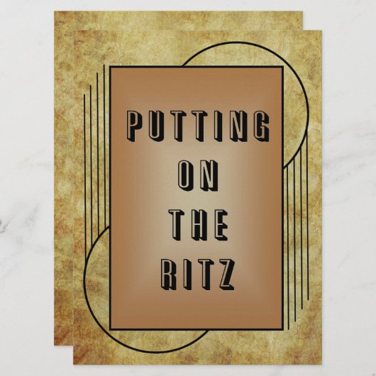 Uitnodiging Ritz (Voorkant / Achterkant)