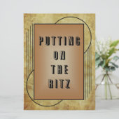 Uitnodiging Ritz (Staand voorkant)