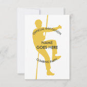 Uitnodiging  rockbeklimmer (Voorkant)