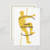 Uitnodiging rockbeklimmer (Voorkant / Achterkant)