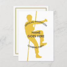 Uitnodiging rockbeklimmer