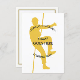 Uitnodiging rockbeklimmer