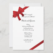 Uitnodiging Rode Bogen Winter Engagement Party (Voorkant)