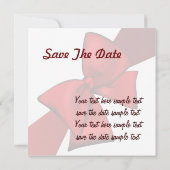 Uitnodiging Rode Bow (Achterkant)