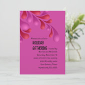 Uitnodiging Rode en Roze Vlekte Pluimvee Partij (Staand voorkant)