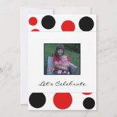 Uitnodiging Rode en Zwarte Circles (Achterkant)