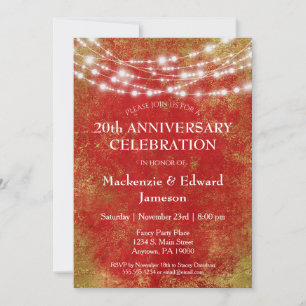 Uitnodiging Rode Gouden Lichten Jubileumfeest
