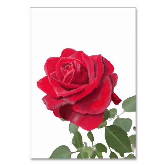 Uitnodiging  Rode roos - symbool van liefde Kaart (Voorkant)
