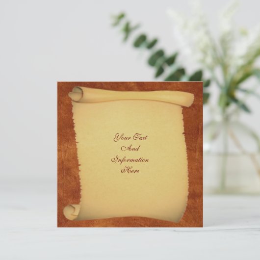 Uitnodiging Rol (Staand voorkant)