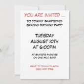 Uitnodiging - Rollapilla voor kinderen (Achterkant)