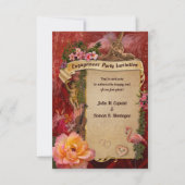 Uitnodiging Romantische Engagement Party (Voorkant)