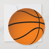 Uitnodiging Ronde Basketbal Feestje (Achterkant)