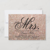 Uitnodiging - Roos Gold Glit Fab future Mrs Bridal (Voorkant)