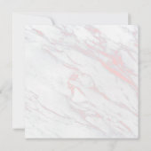 Uitnodiging roze en grijze marmer van Engagement P (Achterkant)