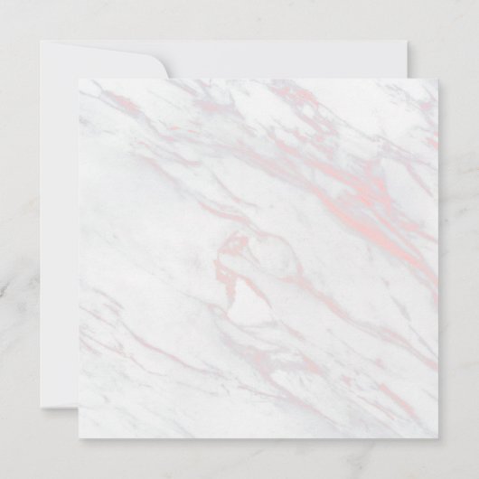 Uitnodiging roze en grijze marmer van Engagement P (Achterkant)