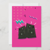 Uitnodiging Roze Jaren 90 Huisfeest (Achterkant)