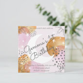 Uitnodiging Roze Maan (Staand voorkant)