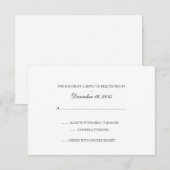 Uitnodiging RSVP-kaart | Basis (Voorkant / Achterkant)