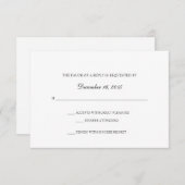 Uitnodiging RSVP-kaart | Fundamenteel (Voorkant / Achterkant)