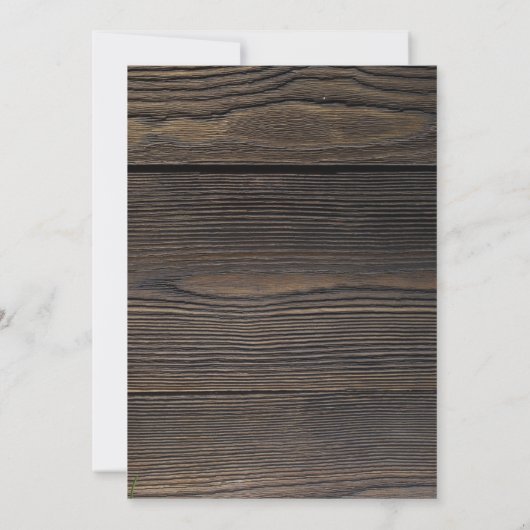 Uitnodiging Rustic Wood Holiday Housewarming Party (Achterkant)