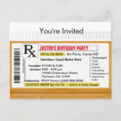 Uitnodiging | RX-recept voor plezier (Voorkant)