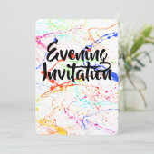 Uitnodiging 's avonds (Staand voorkant)