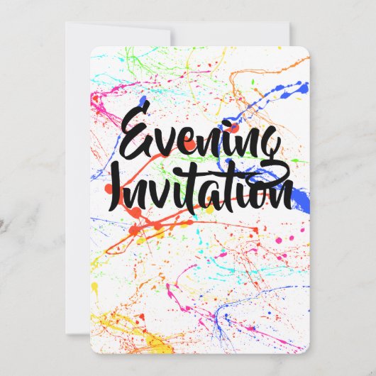 Uitnodiging 's avonds (Voorkant)