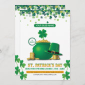 Uitnodiging Saint Patricks Day (Voorkant / Achterkant)