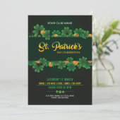 Uitnodiging Saint Patricks Day (Staand voorkant)