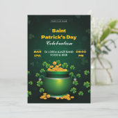 Uitnodiging Saint Patrick's Day Feestviering Party (Staand voorkant)