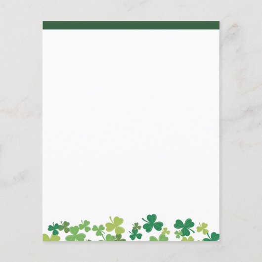 Uitnodiging Saint Patricks Day Flyer (Achterkant)