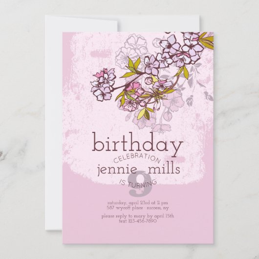 Uitnodiging Sakura Branch (Voorkant)