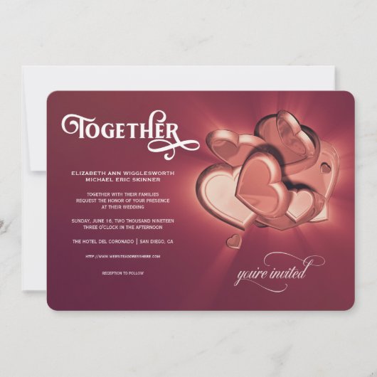 Uitnodiging Samen Trouwen (Versie 4) (Voorkant)