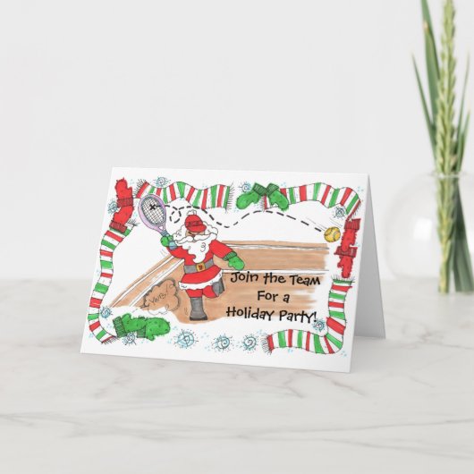 Uitnodiging - Santa aan het hof (Voorkant)