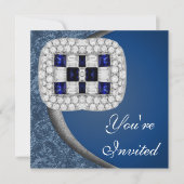 Uitnodiging Sapphire Diamonds (Voorkant)