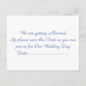 Uitnodiging Save the Date: Art Nouveau (Achterkant)