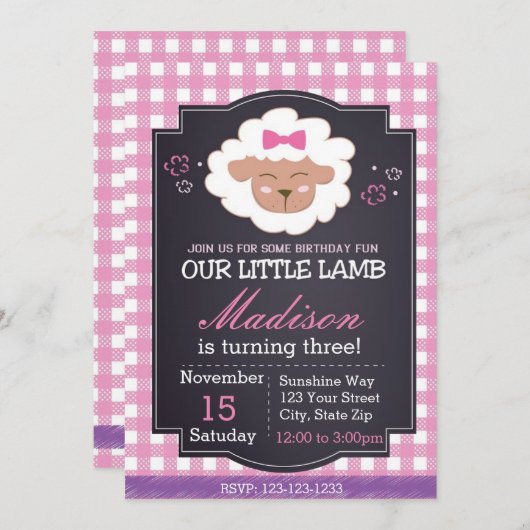 Uitnodiging schapendag (Voorkant / Achterkant)