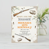 Uitnodiging schietfeest (Staand voorkant)