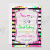 Uitnodiging Schilderfeest, Kunstfeest, Uitnodiging (Voorkant)