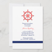 Uitnodiging schip Tiller (Voorkant)