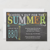 Uitnodiging-School voor de zomertijd BBQ Kaart (Voorkant)