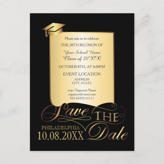 Uitnodiging schoolreünie (Voorkant)