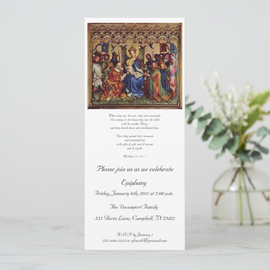 Uitnodiging (scripts): Interior Pilgrimage (Staand voorkant)